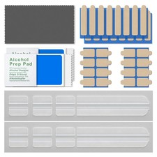 Privacy Screen Adhesive Strips and Slide Mount Holder Replacement Kits, clear picture