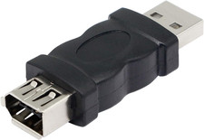 CERRXIAN Firewire IEEE 1394 6 Pin Female to USB Male Adapter Convertor for Print picture