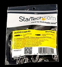 StarTech 6in Stereo Audio Cable 3.5mm Male to 2x RCA Female MUMFRCA picture