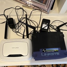 TP-LINK & Linksys Wireless-G Dual-Band Routers 54Mbps RJ-45 Ethernet picture