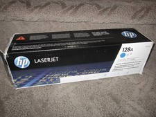 HP CE321A Cyan Toner Cartridge Genuine 128A LaserJet CM1415 CP1525 picture