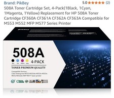 New In Box - PikBey 508A Toner Cartridge Set. HP 552M 553M 577M, CF360A-363A picture