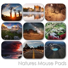 NATURE LAND FOREST WATERFALL EARTH VIEW CUSTOM MOUSE PAD MOUSEPAD  (LM-04) picture
