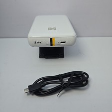 Kodak Step Instant Mobile Photo Printer Model RODMP20 White w/ USB Cable  picture