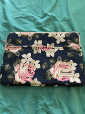 Canvaslife White Rose Patten Laptop Sleeve 14 inch 14.0 inch Laptop case Bag. picture