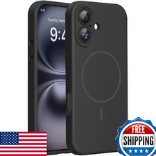Miracase iPhone 16 MagSafe Liquid Silicone Case Shockproof Drop Protect Black picture