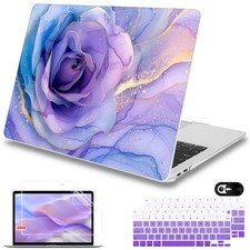 Mektron Case for MacBook Air 13 inch M1 A2337 A2179 A1932,Hard Cover 2018-202... picture