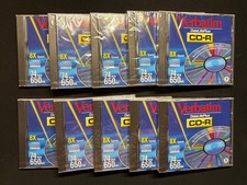 Lot Of 10 Verbatim DataLifePlus CD-R 650MB 74 Min 8X Speed Recordable Disc  picture