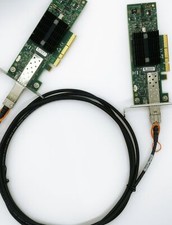 LOT OF 2 Mellanox MNPA19-XTR 10GB ConnectX-2 10Gbe 3m SFP+ Cable Network Card- picture