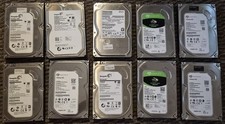 10TB (10x 1TB) Seagate Toshiba Hard Disk Drive HDD, SATA III 7200RPM, Working picture