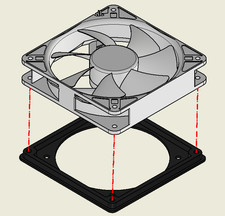 PC Fan Adapter – 80mm to 120mm picture