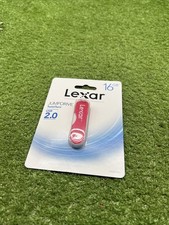 Lexar by Micron NEW 16GB Jump Drive USB 2.0 Twist Turn Pink New.   D3 picture