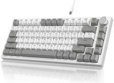 AJAZZ AK820 Wired Keyboard AS Red Switch White Light Two-Tone PBT Keycaps picture