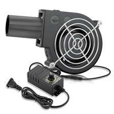 97Mm X 33Mm BBQ Blower Fan 12V with 120V – 240V AC Plug Variable Speed Controlle picture