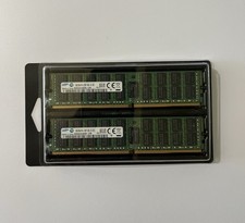 32GB RAM (2x16GB) Kit PC4 DDR4 2R ECC Reg Server Major Brands **TESTED-WORKING** picture