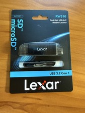 New Sealed Lexar RW310 Dual-Slot USB-A/C 3.1 GEN 1 Card Reader LRW310X-BNBNG picture