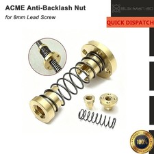 4pcs 8mm T8x(Pitch2, Lead 8, 4 start) Trapezoidal ACME Brass Anti-Backlash Nut picture