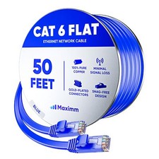 Cat 7 Ethernet Cable 50 ft - with a Flat Space-Saving Design High-Speed Inter... picture
