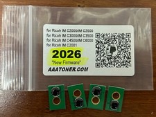 4 x Toner Chip Refill for Ricoh IM C2000, IM C2001, IM C2500 Copier (IM)  picture