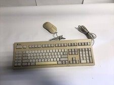 Vintage Sun Microsystems Type 6 Keyboard 3201234-02 +Compact 1 Mouse 370-3631-2 picture