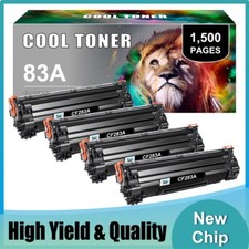 4PK CF283A Toner for HP 83A Toner Cartridges LaserJet Pro M127fn M225dw M127fw picture