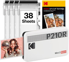 KODAK Mini 2 Retro 2X3 Portable Photo Printer, 38 Sheets, Bluetooth Smartphone picture