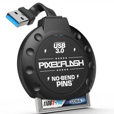 CF Card Reader (Black) - Compact Flash Memory Card Adapter with Cabled USB 3.... picture