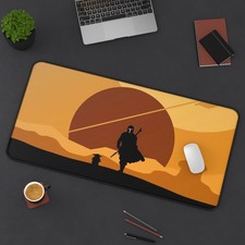 Star Wars Minimalist Mandalorian Din Djarin Grogu Gaming Desk Mat Mouse Pad picture