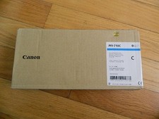 2021 GENUINE CANON PFI-710C CYAN 700ML INK TANK ImagePROGRAF TX-2000/3000/4000 picture