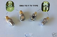 1x SMA Male/Female To F TV Male / Female Jack Plug COAX RF Connector Adapter USA picture