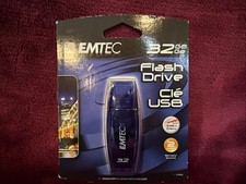 Portable Memory Storage Emtec 32 GB Go See Thru 2.0 USB Flash Drive New picture