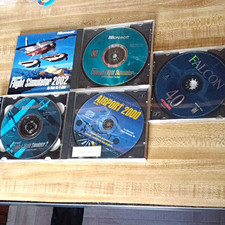 Microsoft Flight Simulator 2002 PC CD Set + Falcon 4.0, Airport 2000, CFS2 Lot 5 picture