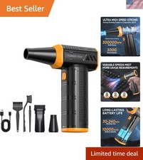 Electric Air Duster Cordless 300000RPM Brushless Motor 3-Gear Reusable picture