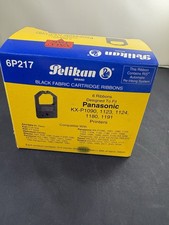 Pelikan 6P217 Black Fabric Cartridge Ribbons 4 In Pack NEW Open Box picture