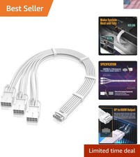 GPU Power Sleeved Cable Extension, 16pin12+4 12VHPWR PCIe 5.0 Connector Male ... picture