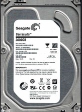 Seagate ST3000DM001  P/N 1CH166-575 CC47 S/N W1F picture
