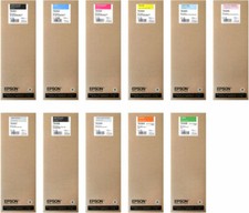 Genuine Ink Epson Stylus Pro 7700 WT7900 P7900 9890 / T6361 -T6369 700ml Each picture