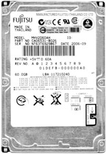 HARD DRIVE FUJITSU MHV2060AH 60GB 5400RPM PATA ATA IDE 8MB CACHE 2.5'' inch picture