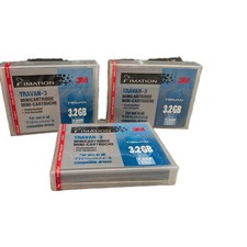 Lot of 3 Imation 3M Travan-3 Minicartridge Data Tapes TR-3 3.2GB / 1.6GB Factory picture