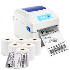 Shipping Label Printer Direct Thermal Barcode USB printer With 6 Rolls  labels picture