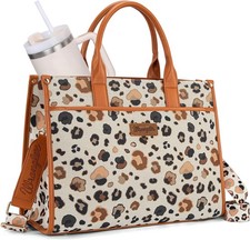 Wrangler Laptop Bag 15.6 Inch Large Tote Bag Leopard Womens Computer Bags Bri... picture
