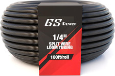 GS Power Wire Loom – 1/4 Inch X 100 Ft Split Cable Sleeves for Industrial Electr picture