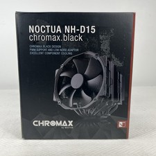 Noctua NH-D15 chromax.Black, Dual-Tower CPU Cooler (140mm, Black) New picture