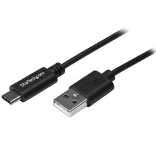 StarTech 1.6ft/50cm USB-A to USB-C Charging Cable, 3A, USB 2.0 0.5m, Black picture