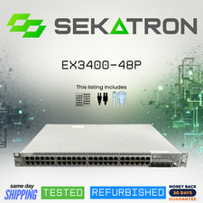 🔀 Juniper EX3400-48P • 48x PoE+ Gigabit • 4x 10G SFP+ • Single PSU Switch ⚡ picture