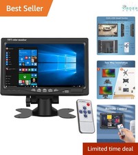 7 Inch Portable HD Monitor 1024x600 VGA HDMI AV Built-in Speakers picture