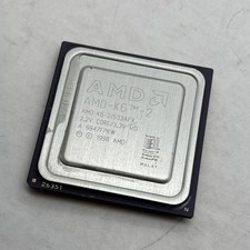 AMD 533mhz AMD-K6-2 533AFX CPU Super Socket 7 2.2v core 3.3v K6-II Vintage 1998 picture