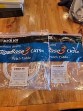 Blackbox Patch Cord Cat5e, 6ft Ethernet Cord, White, 100 MHz 2pk picture