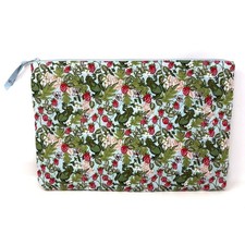 Vera Bradley Frogberry Garden Blue Laptop Pouch Cotton Up To 15 in Laptop Frogs picture