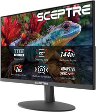 Sceptre 22-Inch Gaming Monitor 1080p 144Hz HDMI DisplayPort Speakers E225W-FW144 picture